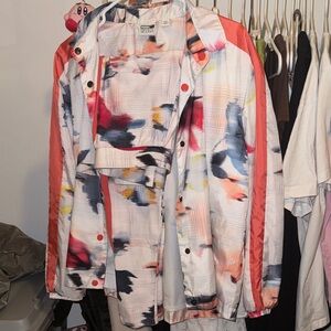 Puma Abstract Red and Blue Jacket and legging